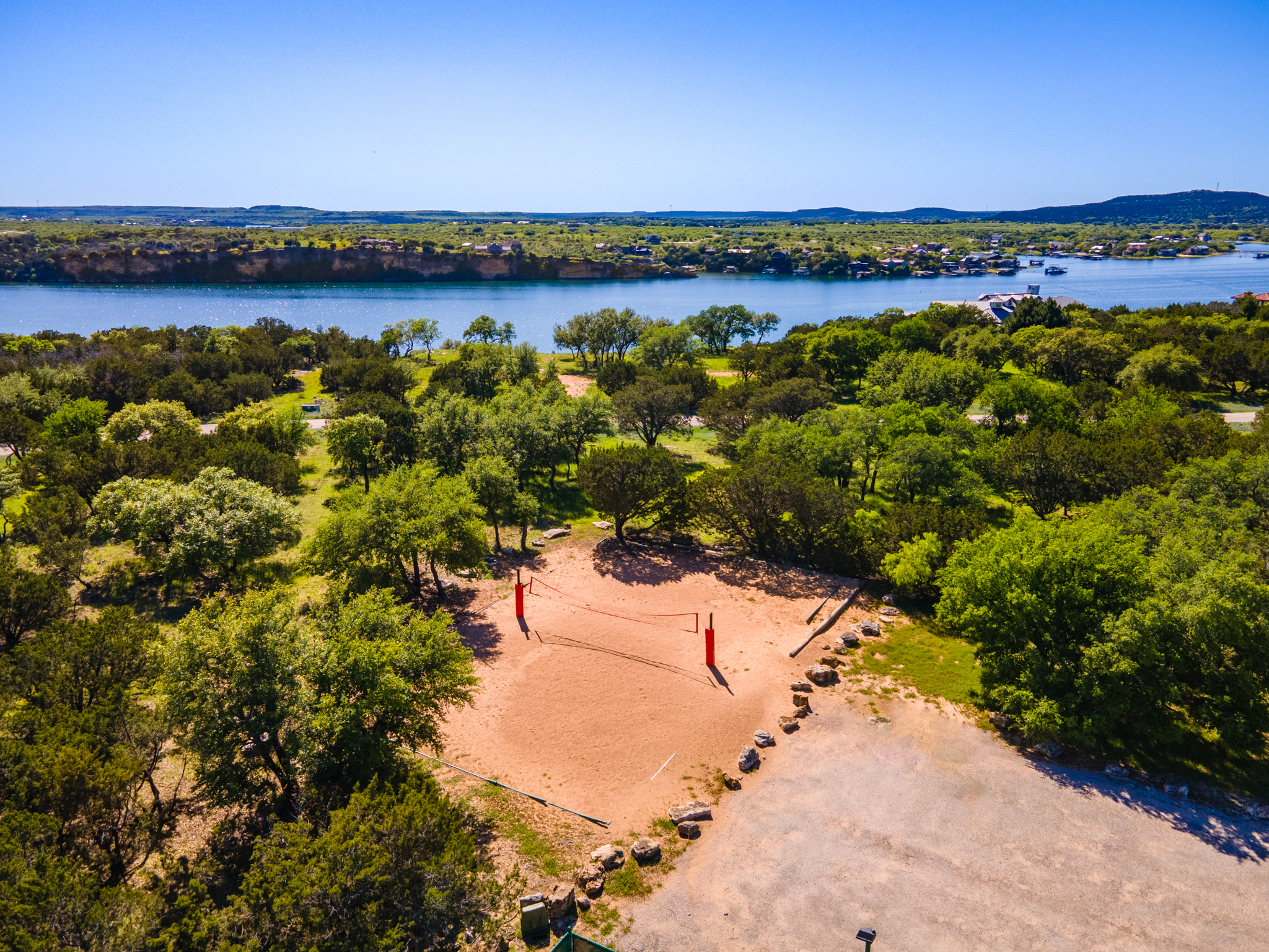 Sand Volleyball court in The Ranch at Possum Kingdom