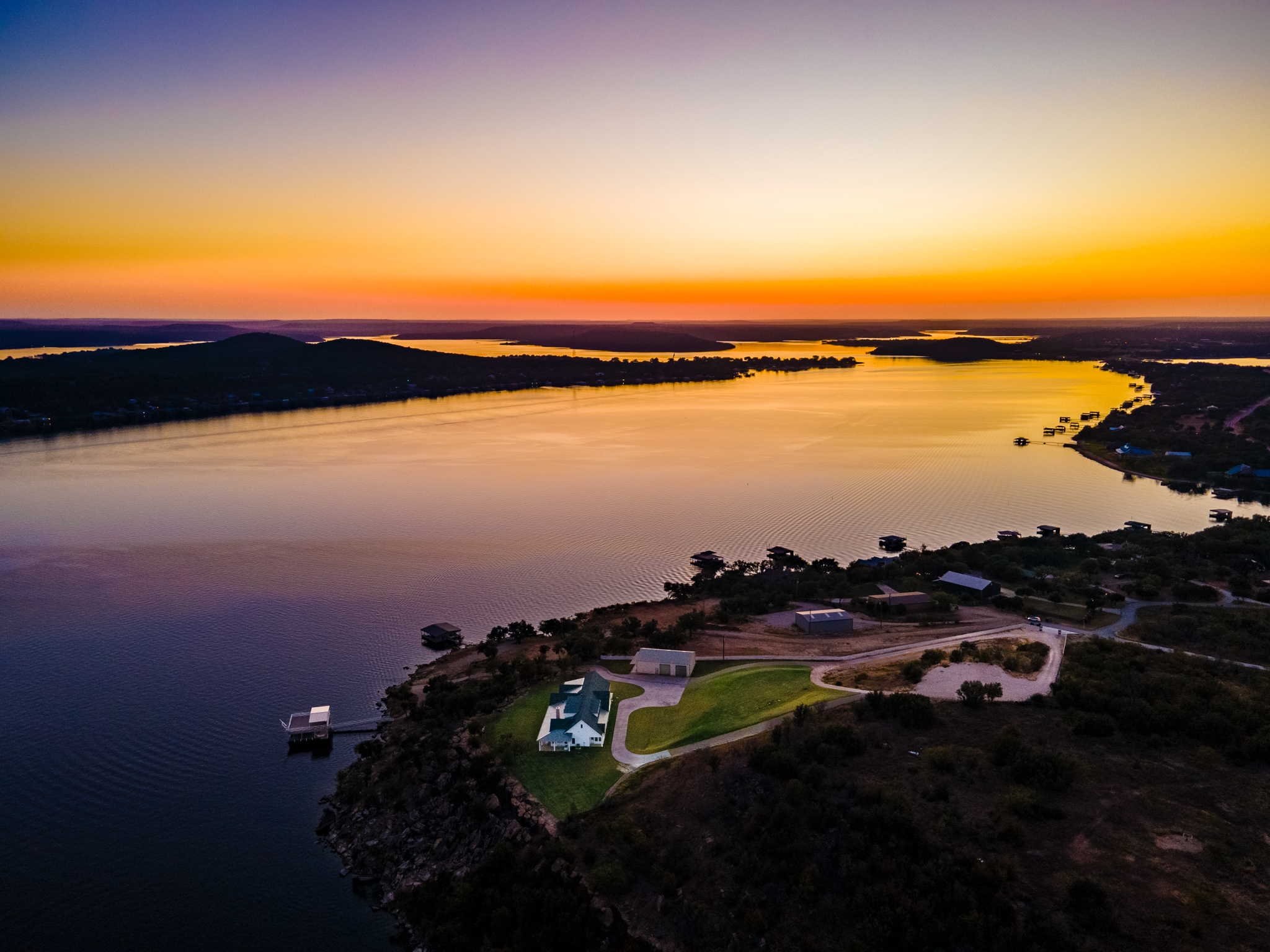 Sunset on the Westside of Possum Kingdom Lake