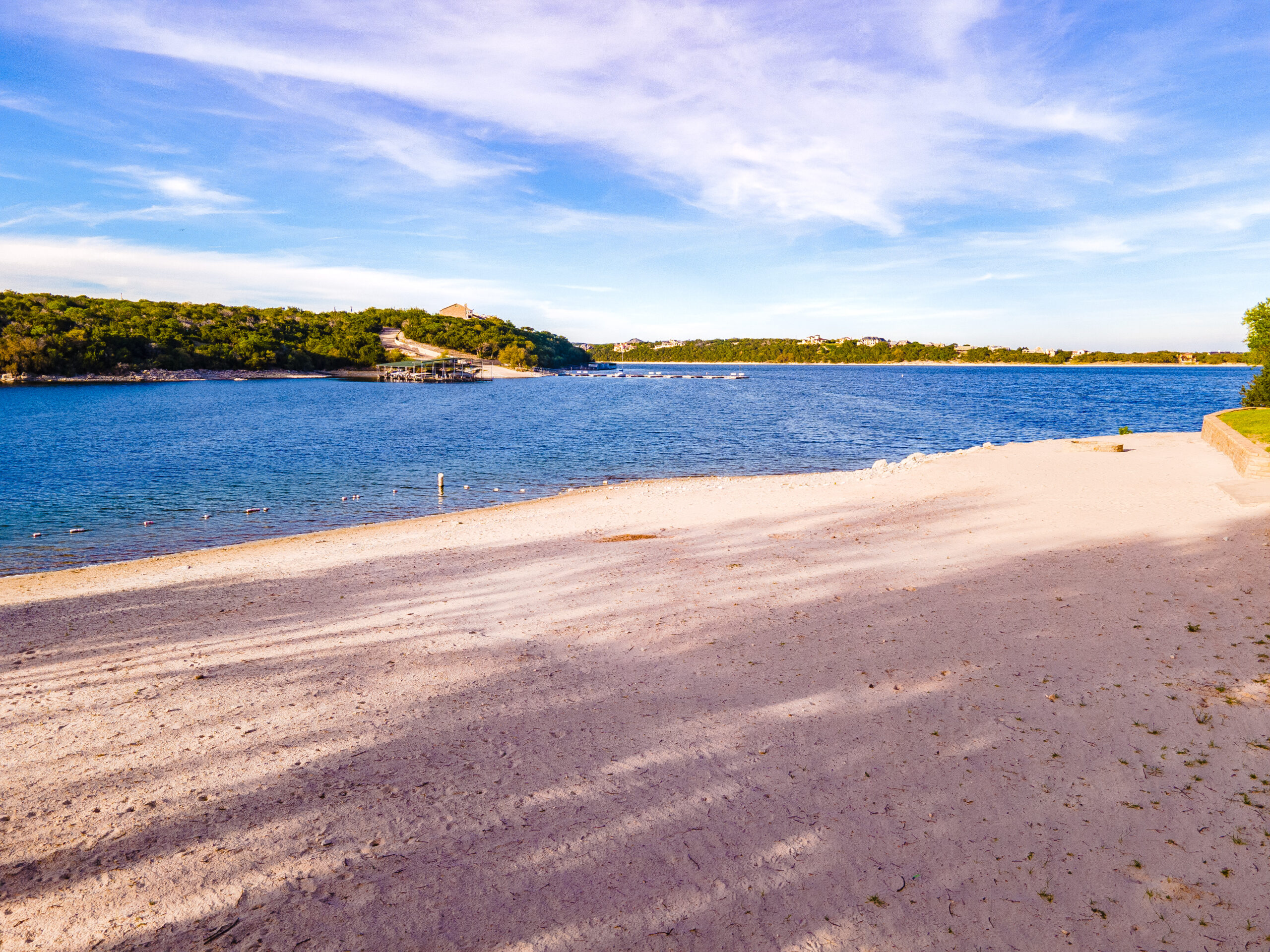 Community beach and swim area.